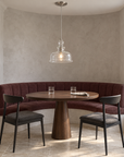 Lucille 1-Light Brushed Nickel Clear Glass Pendant