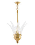 Vito 3 Light Feather Shaped Island Pendant Light 17 Inch