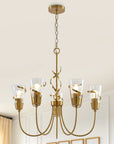 Uriah Golden 5 Light Chandelier 26 Inch - IPLUS Lighting