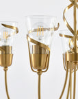 Uriah Golden 5 Light Chandelier 26 Inch