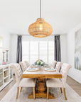 19" Winston Bohemian Rattan Pendant Light