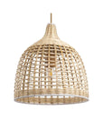 Ellie 1-Light Boho Rattan Hanging Pendant Lamp - IPLUS Lighting