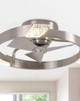 20" Hazel Satin Nickel Ceiling Fan