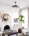 42" Mateo Crystal Ceiling Fan with Lighting