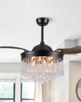 42" Mateo Crystal Ceiling Fan with Lighting