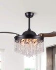 42" Mateo Crystal Ceiling Fan with Lighting