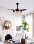 42" Mateo Crystal Ceiling Fan with Lighting