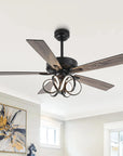 52" Levi Double-sided Blades Ceiling Fan