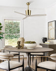 54 Inch Dylan Solid Wood Mount Ceiling Fan