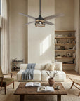 52" Kashmir Farmhouse Reversible Ceiling Fan