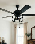 52" Urbana Industrial Ceiling Fan With Pull Chain