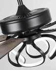 52" Zelda Black Reversible Ceiling Fan