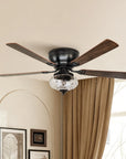 52" Modern 5 Blades DC Motor Ceiling Fan - IPLUS Lighting
