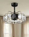 23" Modern Black Reversible Fandelier