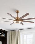 65" Modern Golden Reversible Ceiling Fan