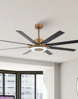 65" Modern Golden Reversible Ceiling Fan