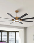 65" Modern Golden Reversible Ceiling Fan