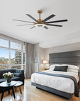 65" Modern Golden Reversible Ceiling Fan