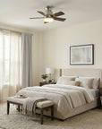 24" Farmhouse Reversible Iron Ceiling Fan