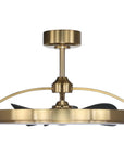 27" Arthur Industrial DC Motor Downrod Mount Ceiling Fan with Lighting and Remote Control