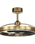 27" Arthur Industrial DC Motor Downrod Mount Ceiling Fan with Lighting and Remote Control