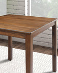 36"H Solid Rubberwood and Wood Veneer 5-Piece Counter Height Table Set