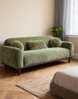 84" Mellone Mid-Century Modern Sofa in Soft Chenille