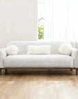 84" Mellone Mid-Century Modern Sofa in Soft Chenille