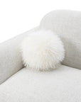 84" Mellone Mid-Century Modern Sofa in Soft Chenille
