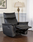 Bienne 38.5" Leather Match Recliner Chair with Manual Function