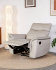 Bienne 38.5" Leather Match Recliner Chair with Manual Function