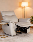 Bienne 38.5" Leather Match Recliner Chair with Manual Function