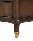 30.5" French Country Nightstand with Built-In Power Outlet and LED Light