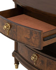 30.5" French Country Nightstand with Built-In Power Outlet and LED Light