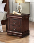 Louis Philippe Style Wood Nightstand