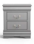 Louis Philippe Style Wood Nightstand