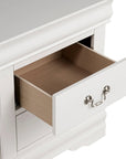 Louis Philippe Style Wood Nightstand