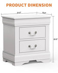 Louis Philippe Style Wood Nightstand