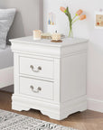Louis Philippe Style Wood Nightstand