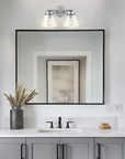 Gleam Modern Farmhouse 2-Light Black Vanity Light - IPLUS Lighting