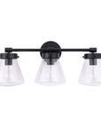 Gleam Modern 3-Light Brushed Nickel Dimmable Vanity Light