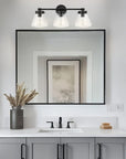 Gleam Modern 3-Light Brushed Nickel Dimmable Vanity Light - IPLUS Lighting