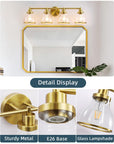 Hermosa 4-Light Modern Bathroom Vanity Light