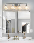 Hermosa 4-Light Modern Bathroom Vanity Light - IPLUS Lighting