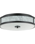 16 Inch Modern 3-Light Black Flush Mount Light - IPLUS Lighting