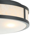 16 Inch Modern 3-Light Black Flush Mount Light - IPLUS Lighting