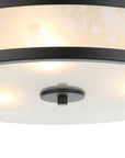 16 Inch Modern 3-Light Black Flush Mount Light - IPLUS Lighting