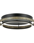 Farmhouse 18 Inch Round LED Flush Mount Light - IPLUS Lighting