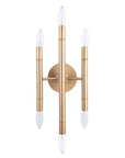 Ignis Mid Century Modern Gold 6 Light Dimmable Wall Sconce - IPLUS Lighting