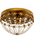 Golden LED 3-Light Modern Bohemian Flush Mount Light - IPLUS Lighting